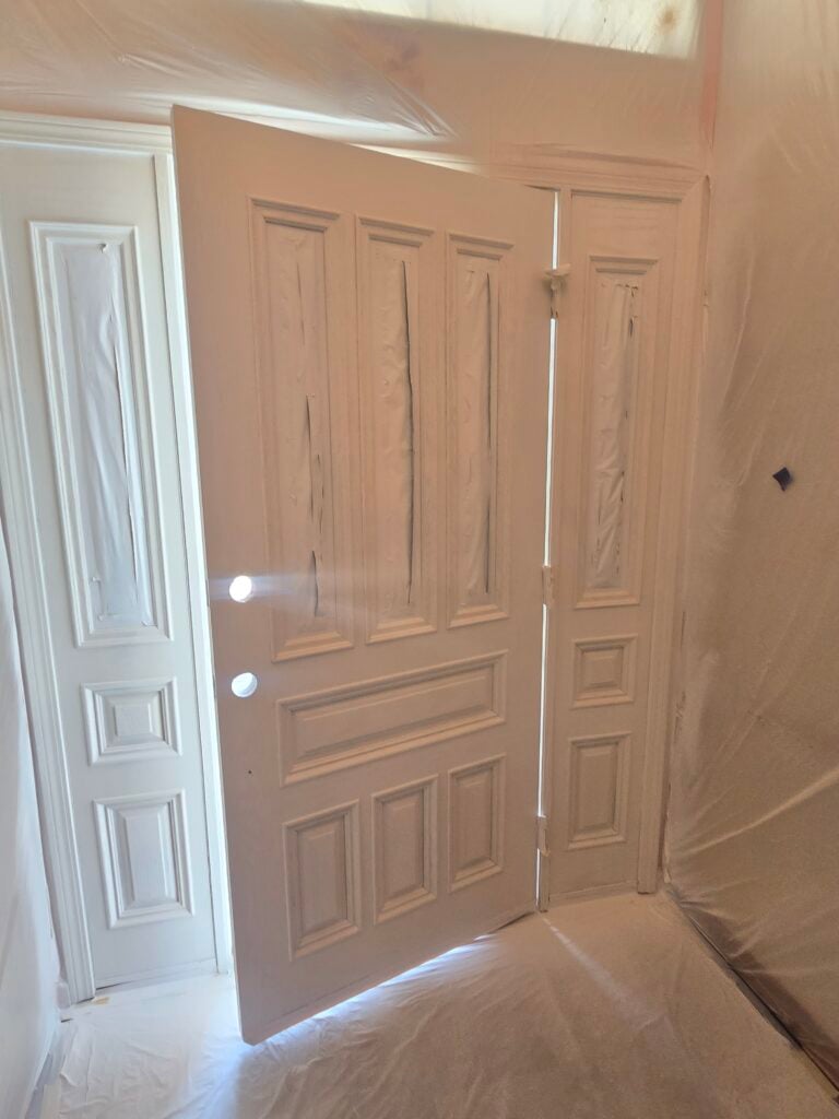 Oak Door Painting Visalia — exterior door painting